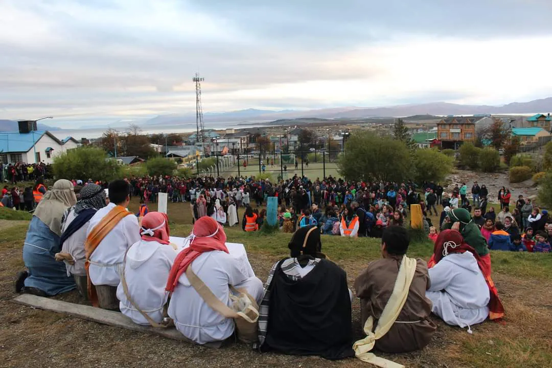 Vía crucis Ushuaia última cena