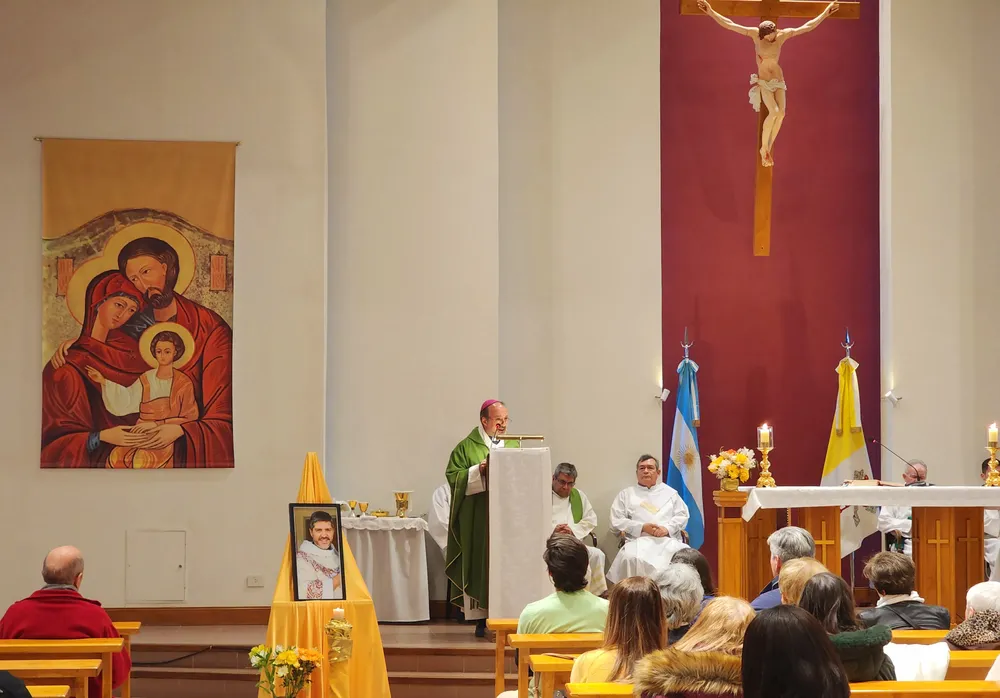Monseñor Balsa homenaje a Moschetta 