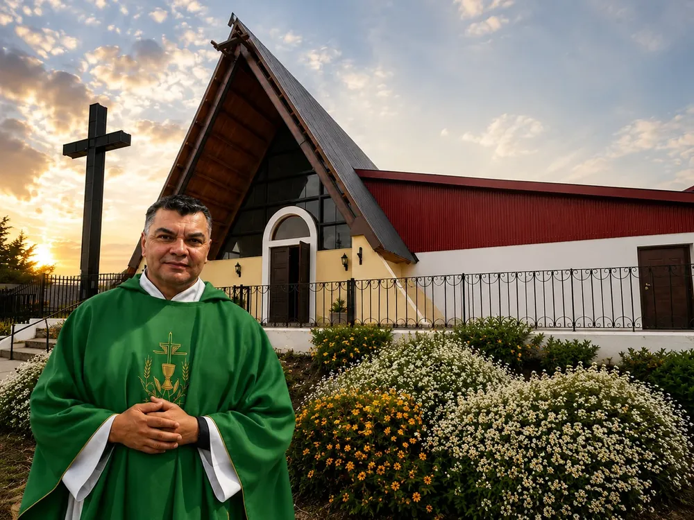 Sacerdote Guillermo Romano María Auxiliadora Ushuaia 