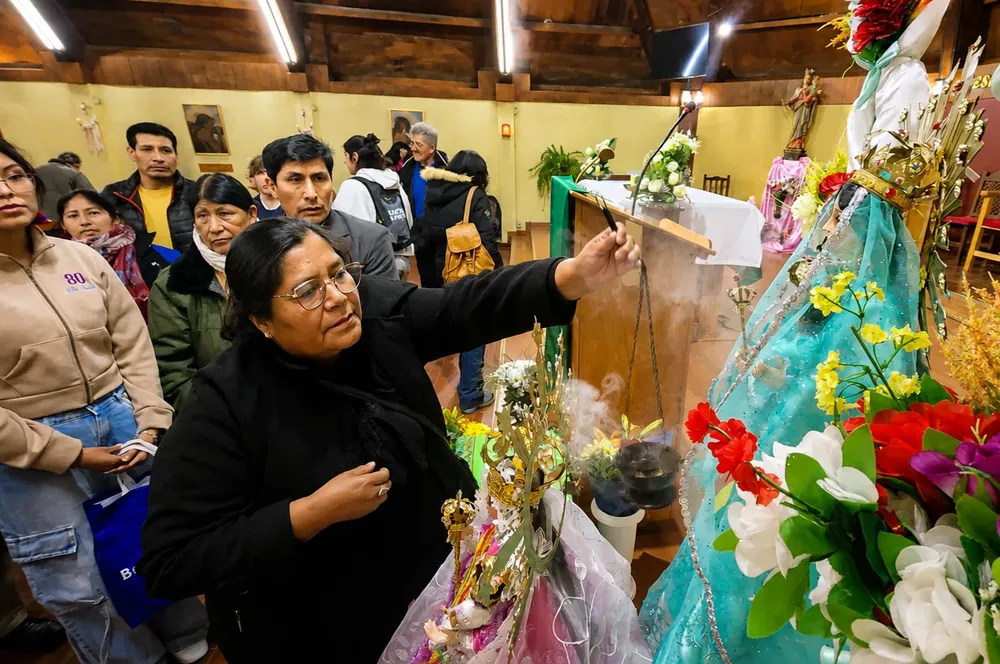 Virgen de Urkupiña parroquia María Auxiliadora 